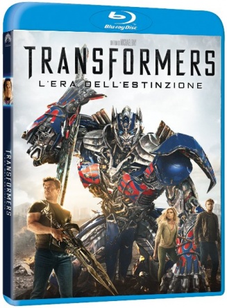 Locandina italiana DVD e BLU RAY Transformers 4 - L'era dell'estinzione 